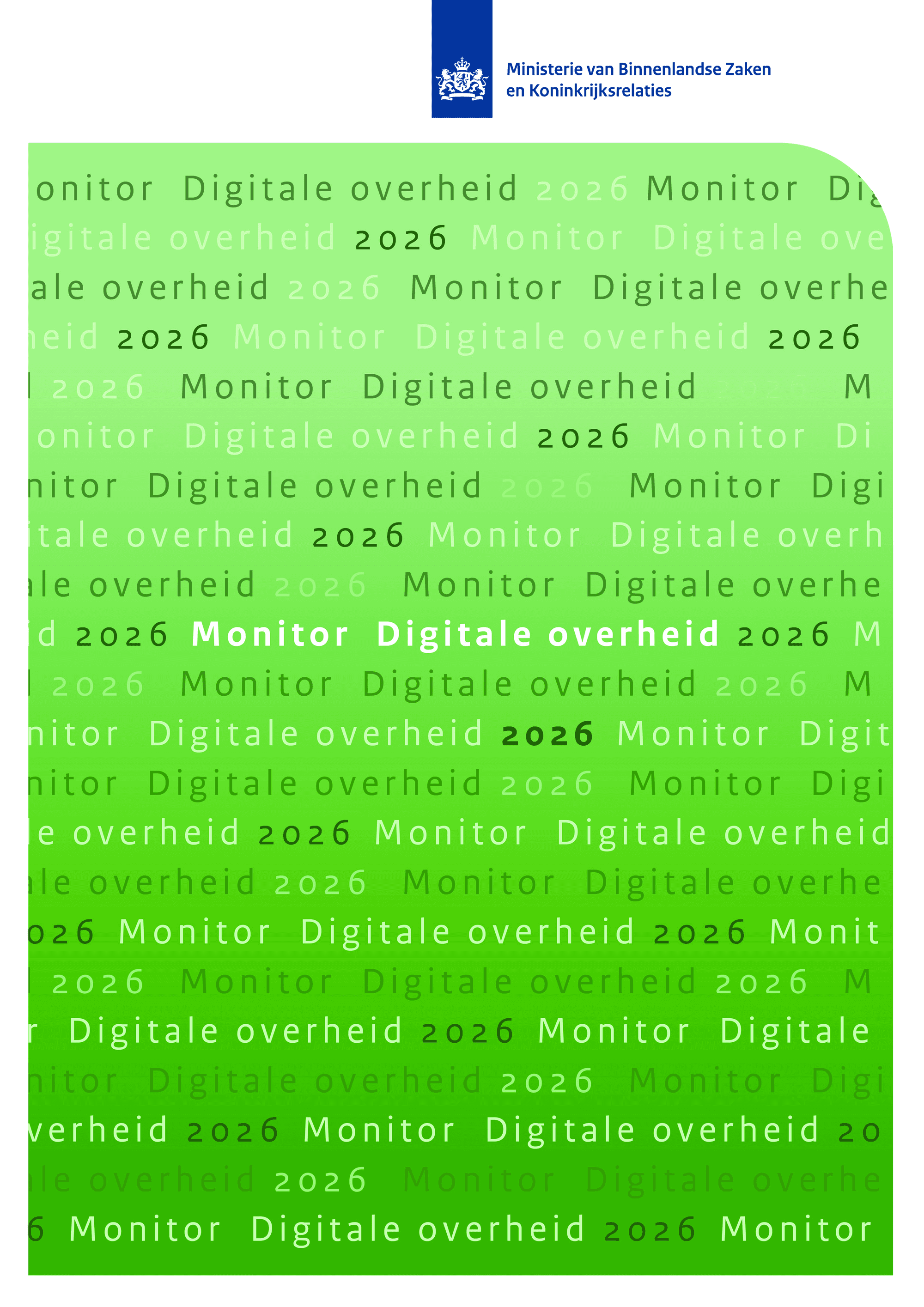 Monitor Digitale Overheid 2026 (Ministerie van BZK)